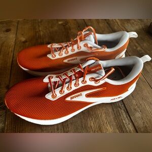 NEW Brooks Men's Revel 6 Neutral Running Shoes Orange/White